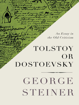 cover image of Tolstoy or Dostoevsky